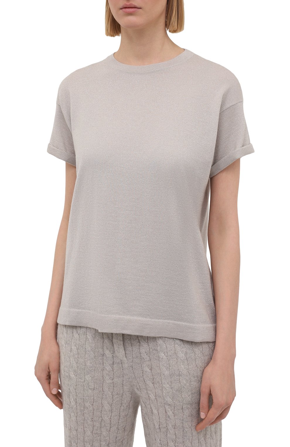 Пуловер из кашемира и  шелка BRUNELLO CUCINELLI, арт. M41810000P, фото 3