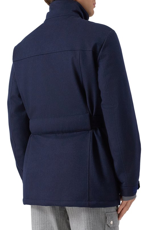 Шерстяная куртка Brunello Cucinelli MM470KG09 Синий  MM470KG09 Фото 4