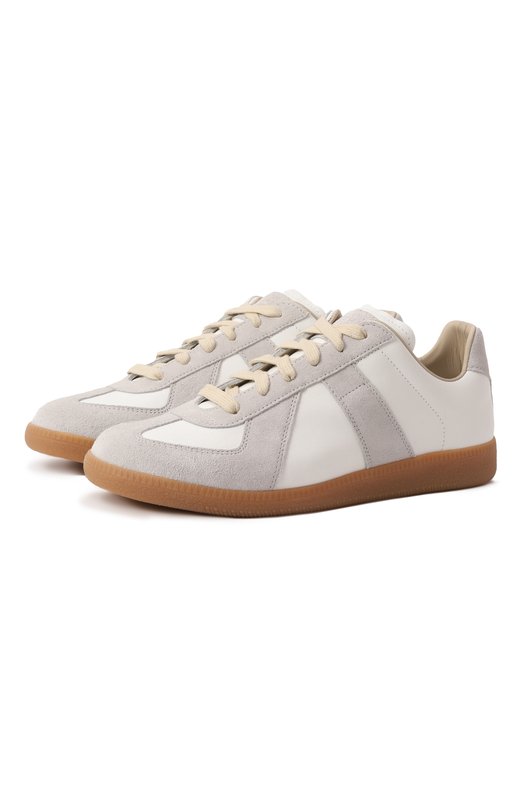 Кожаные кеды Replica Maison Margiela S58WS0109/P1895 Серый S58WS0109/P1895