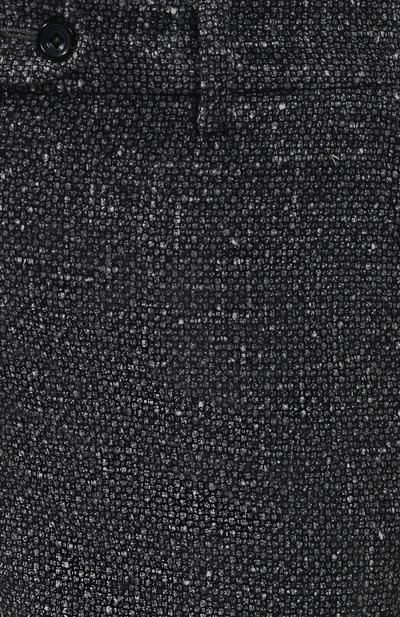 Укороченные брюки из смеси шелка и шерсти с кашемиром KITON темно-серого цвета по цене 121000 руб., арт. D38103K02R24, фото 5 Укороченные брюки из смеси шелка и шерсти с кашемиром KITON, арт. D38103K02R24, фото 5