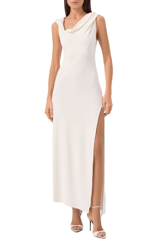 Платье из вискозы Mugler 25F1R017796026 Белый  25F1R017796026 Фото 3