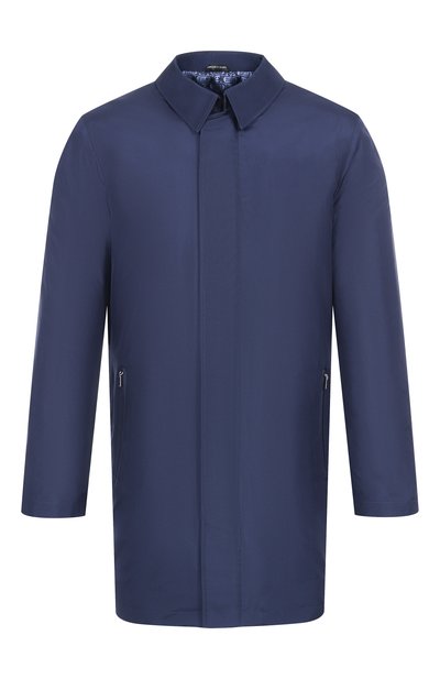 Мужской плащ из шелка и шерсти ZILLI, арт. ATIMH1M0619VPIP00