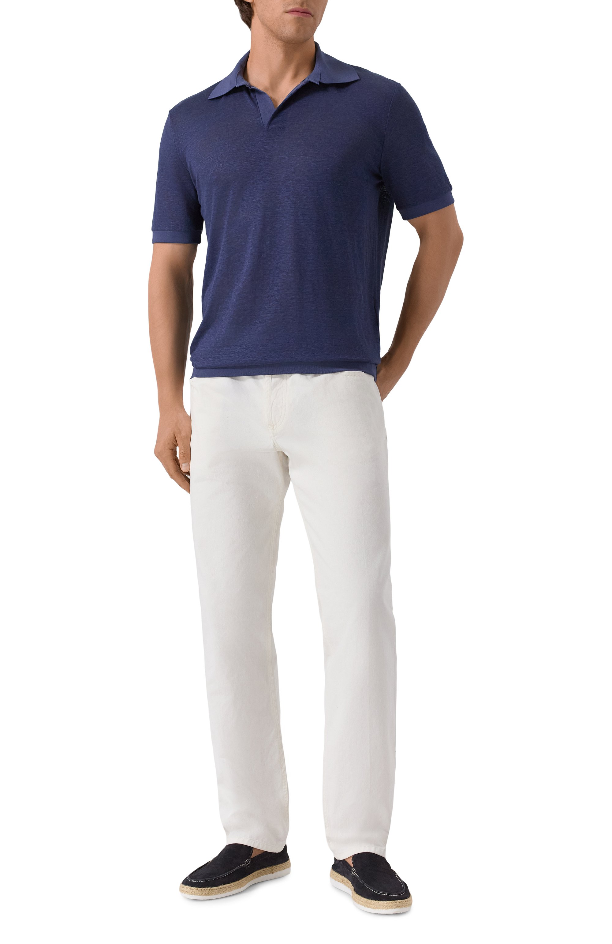 Льняное поло GIORGIO ARMANI, арт. GM001996/TE11335, фото 2