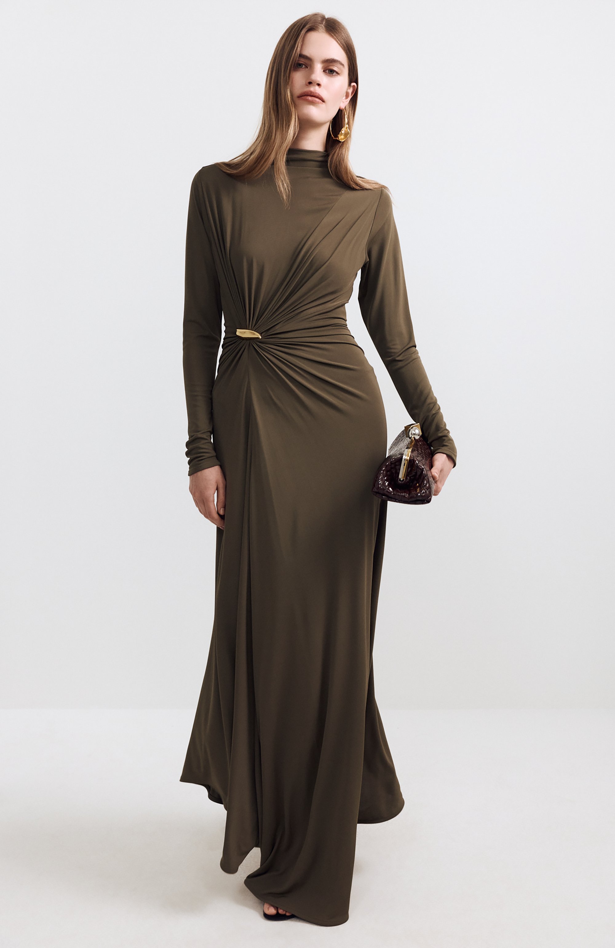 Платье из вискозы BOTTEGA VENETA, арт. 867623/V4YX0, фото 5