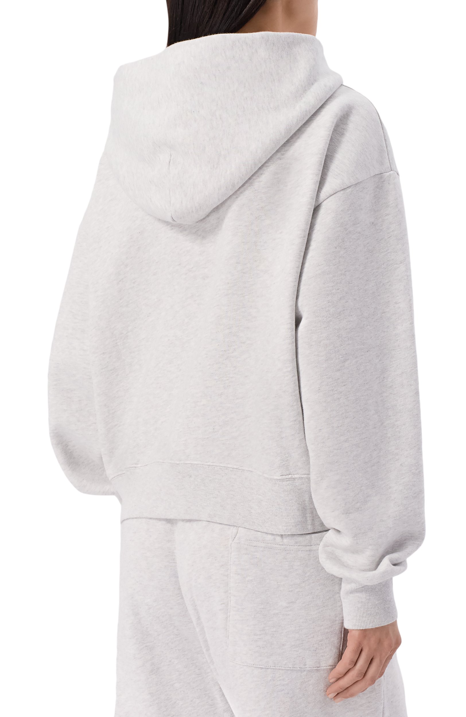 Хлопковая толстовка SPORTY AND RICH серого цвета по цене 38600 руб., арт. ST09473001GY03, фото 4 Хлопковая толстовка SPORTY AND RICH, арт. ST09473001GY03, фото 4