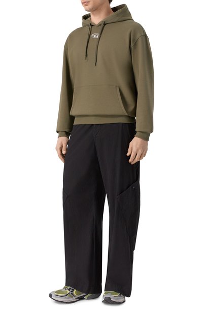 Хлопковое худи DIESEL, арт. A20447/0BKBW, фото 2