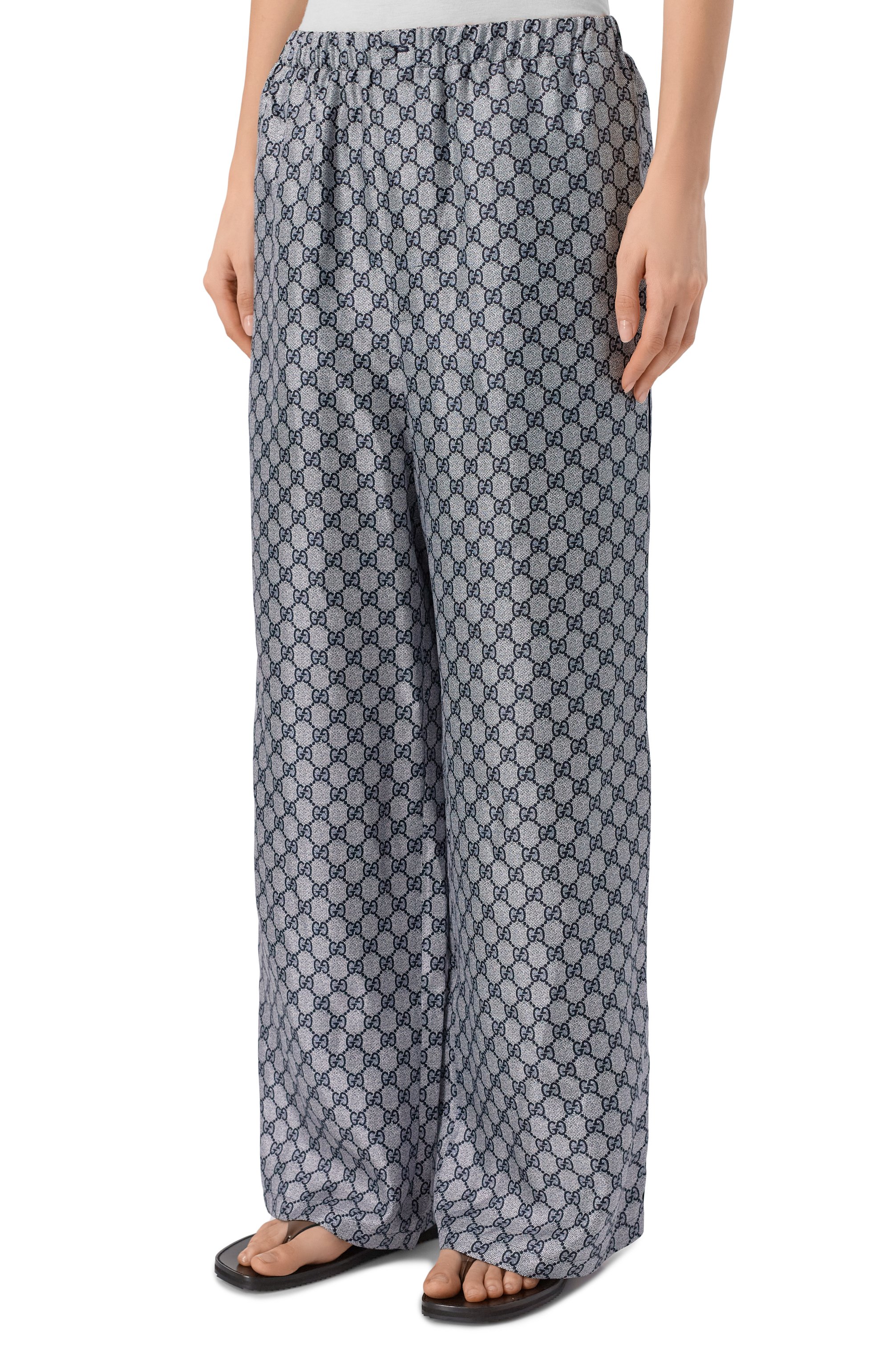 Шелковые брюки GUCCI, арт. 788984/ZANRP, фото 3