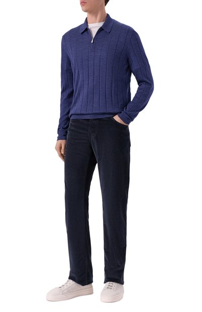 Поло из шерсти и шелка GRAN SASSO, арт. 57137/13118, фото 2