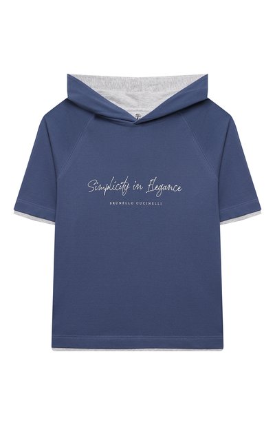 Худи с к ороткими рукавами BRUNELLO CUCINELLI, арт. B0T63E153B, фото 1