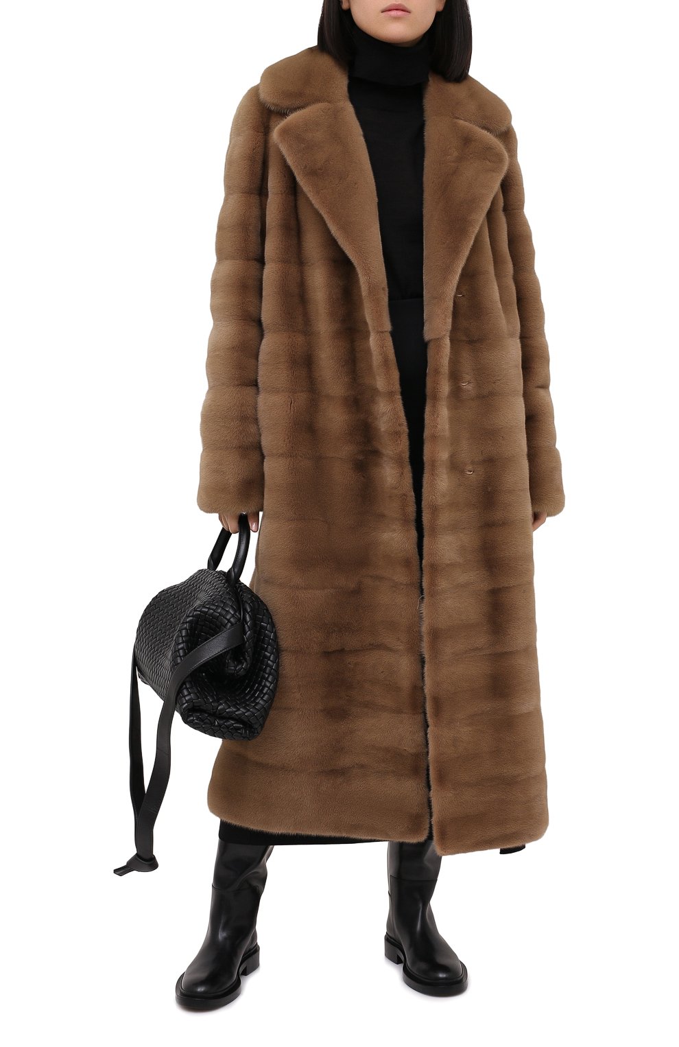 Шуба из меха норки YVES SALOMON, арт. 21WYM34222VFLX, фото 2