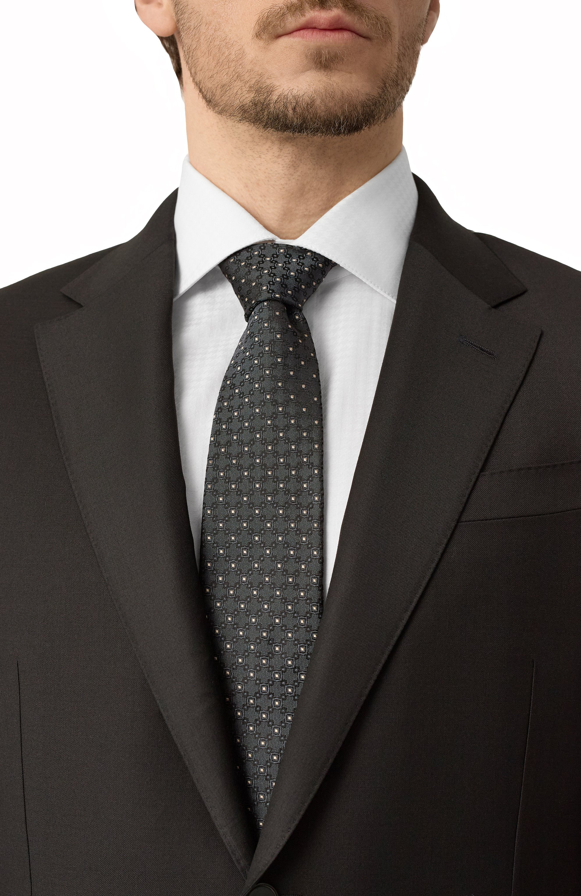 Шелковый галстук BRUNELLO CUCINELLI, арт. MR8990018, фото 2