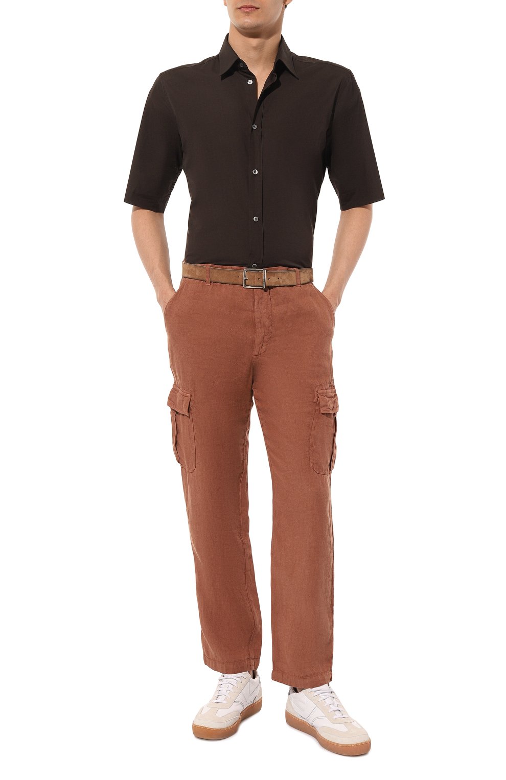 Льняные брюки-карго 120% LINO, арт. 31ALIM29DX/000D943/000, фото 2