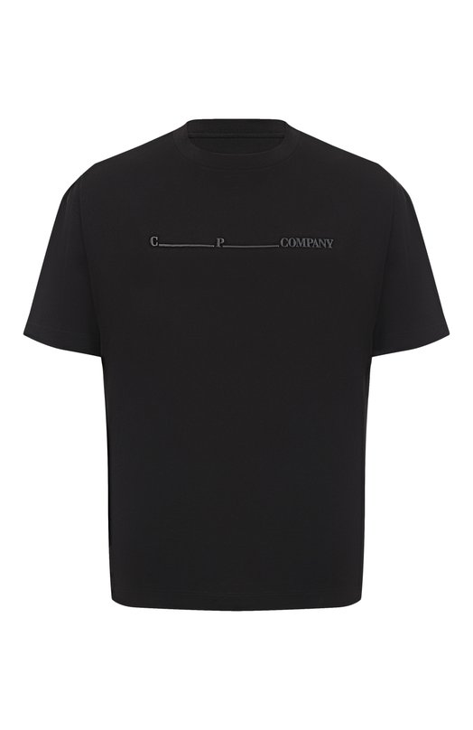 Хлопковая футболка C.P. Company 19CMTS109A005100W Чёрный 19CMTS109A005100W