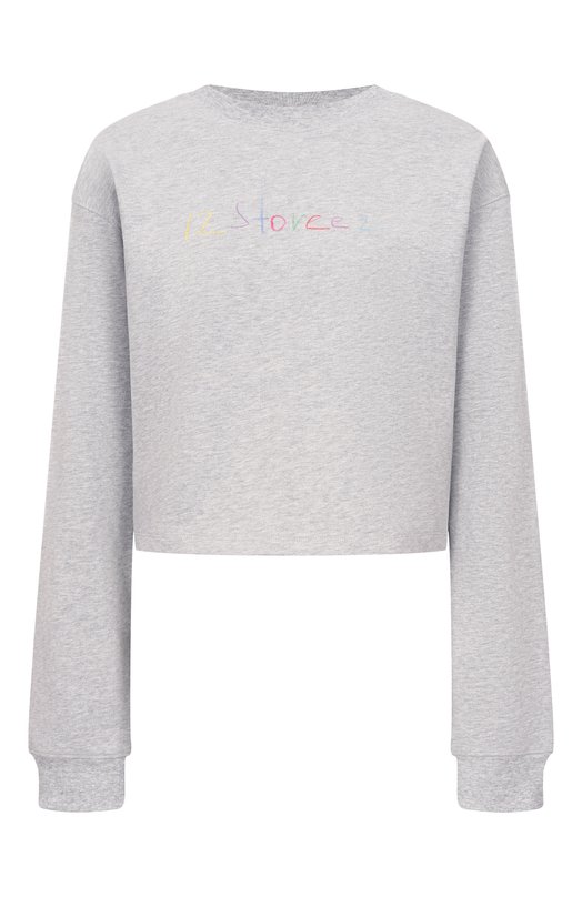 Хлопковый свитшот 12 STOREEZ 137384 Серый 137384