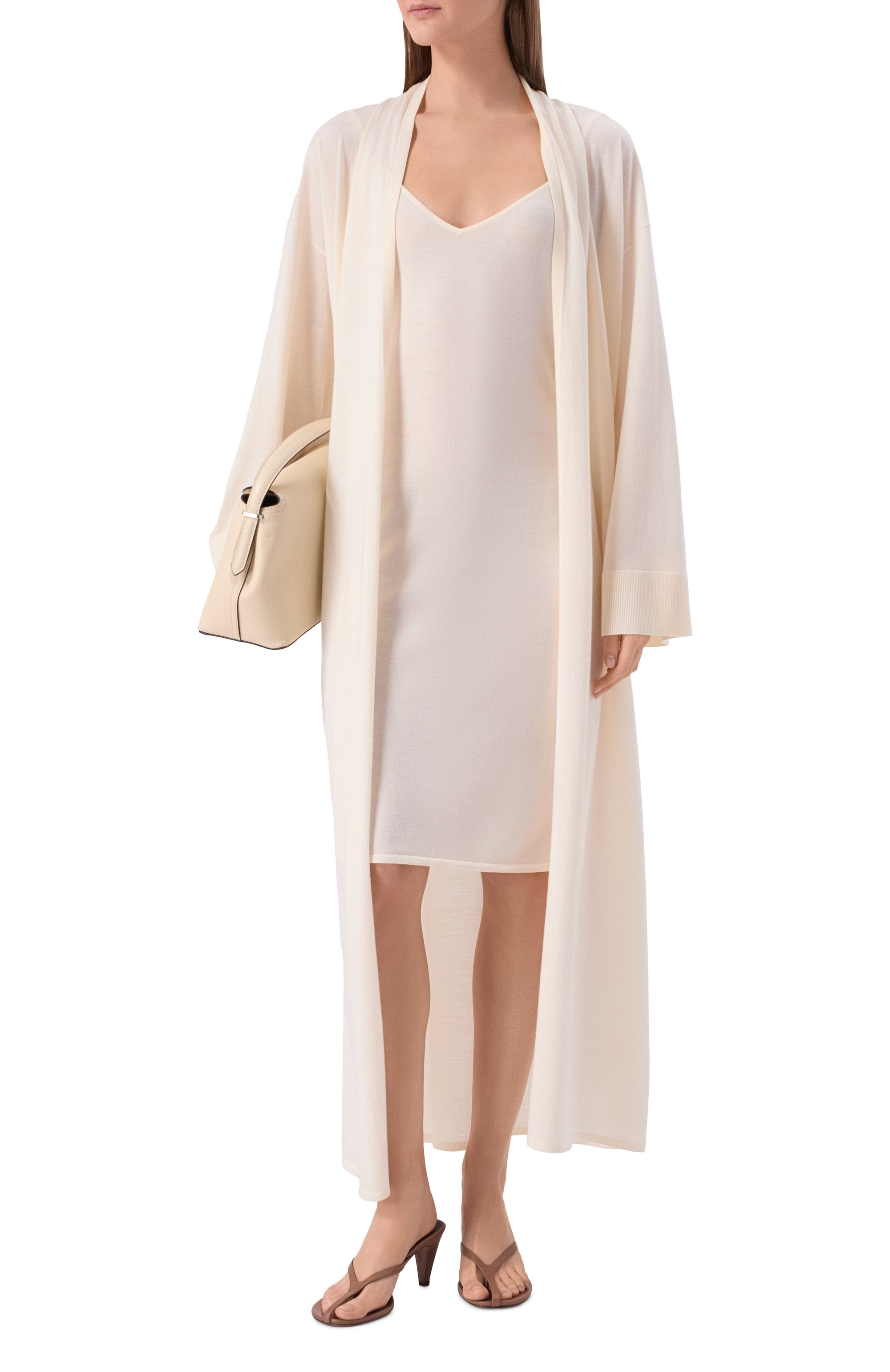 Платье из шерсти и шелка 12 STOREEZ молочного цвета по цене 17000 руб., арт. 137028, фото 2 Платье из шерсти и шелка 12 STOREEZ, арт. 137028, фото 2