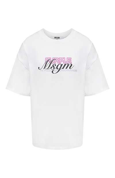 Женская хлопковая футболка MSGM, арт. 3042MDM205 217498