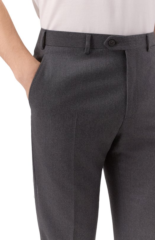 Брюки из шерсти и кашемира Brioni RPC60M/0CA90 Серый  RPC60M/0CA90 Фото 5