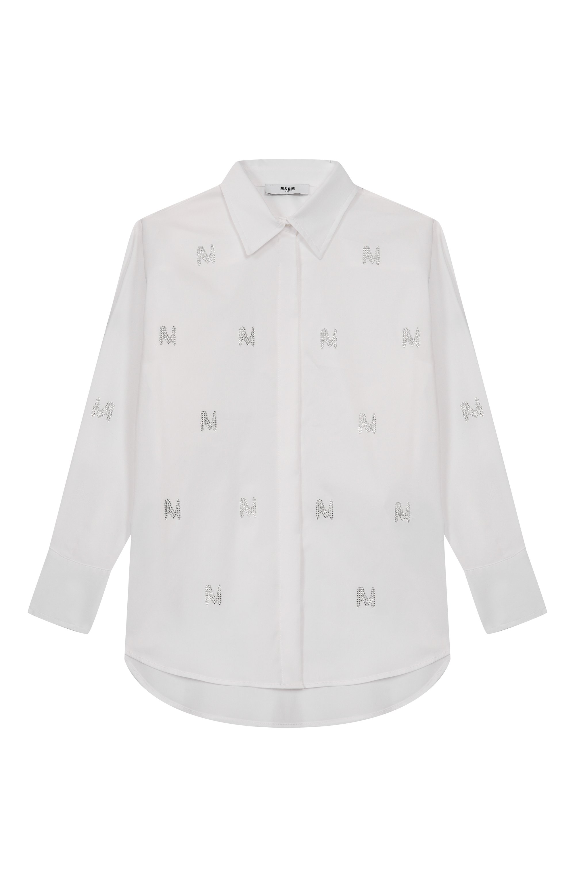Хлопковая рубашка MSGM KIDS, арт. F5MSJGSI138, фото 1