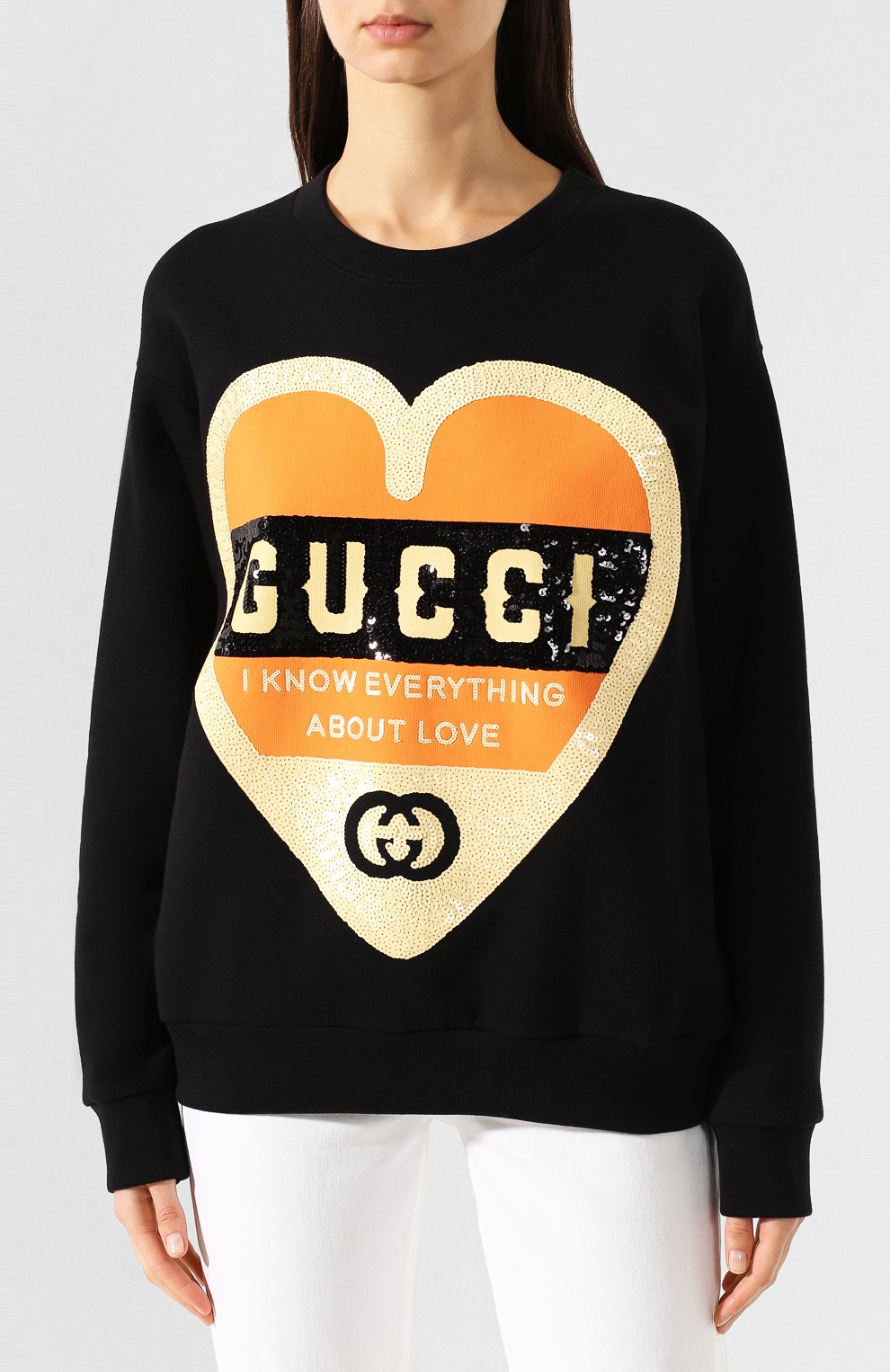 Хлопковый свитшот GUCCI, арт. 469250/XJB78, фото 3