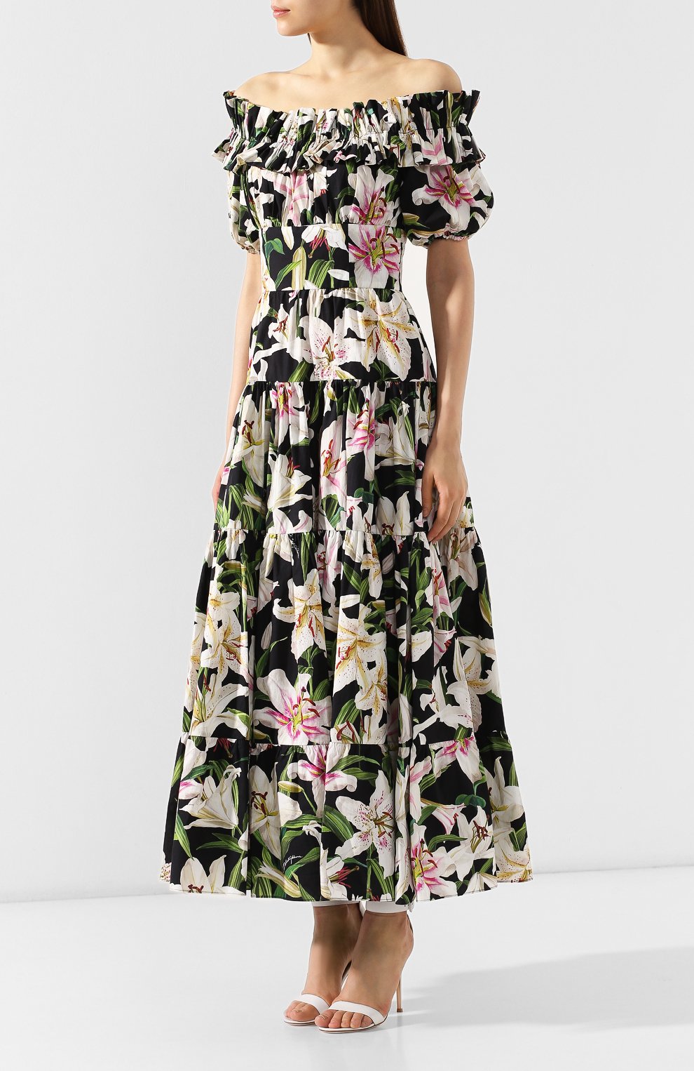 Хлопковое платье DOLCE & GABBANA, арт. F6E3YT/HS5E0, фото 3