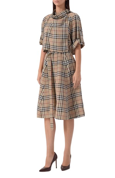 Платье из вискозы и шелка BURBERRY, арт. 8110441, фото 3
