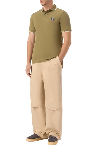 Мужское хлопковое поло STONE ISLAND, арт. L1S152200010/S0018