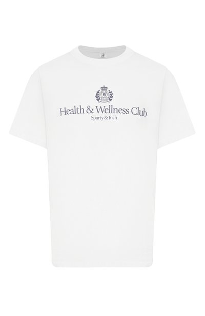 Мужская хлопковая футболка SPORTY AND RICH, арт. T0119710241WH01