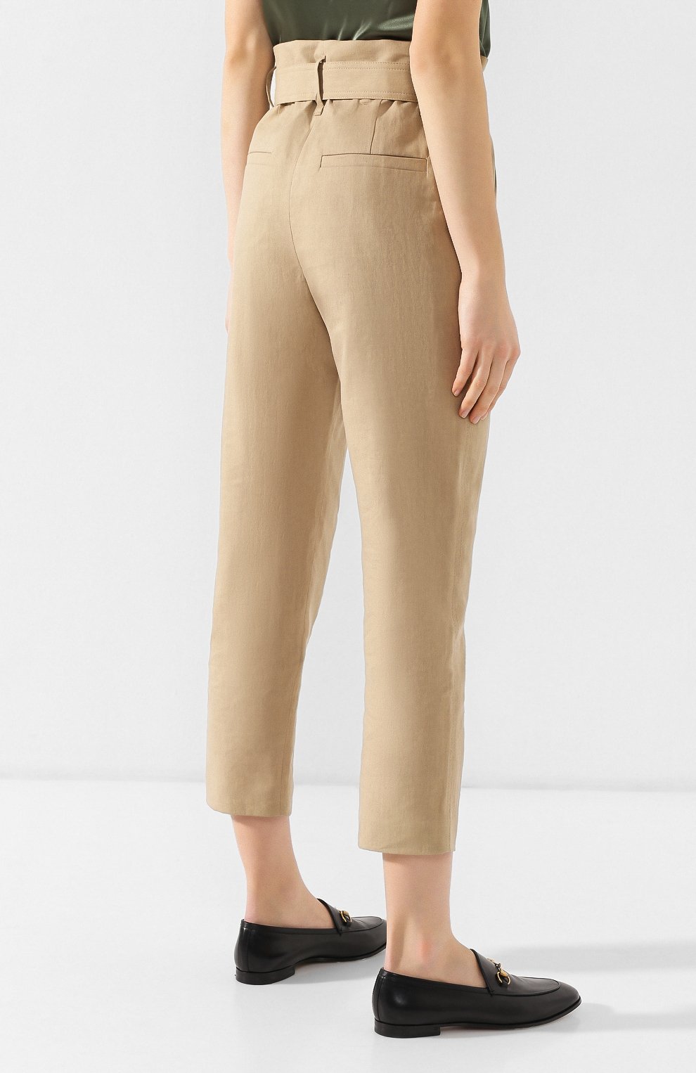 Брюки из смеси хлопка и льна BRUNELLO CUCINELLI, арт. MF579P6901, фото 4