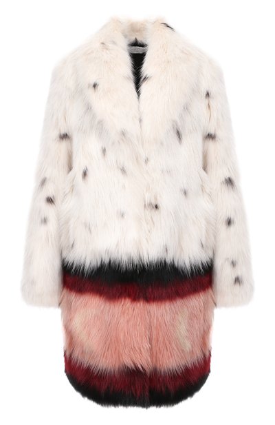 Шуба из меха песца с принтом MATE OFFICIAL, арт. 74CF090-33BI091, фото 1