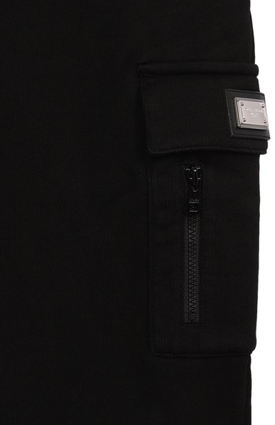 Хлопковые джоггеры DOLCE & GABBANA, арт. L4JPKY/G7PJ9/8-12+, фото 3