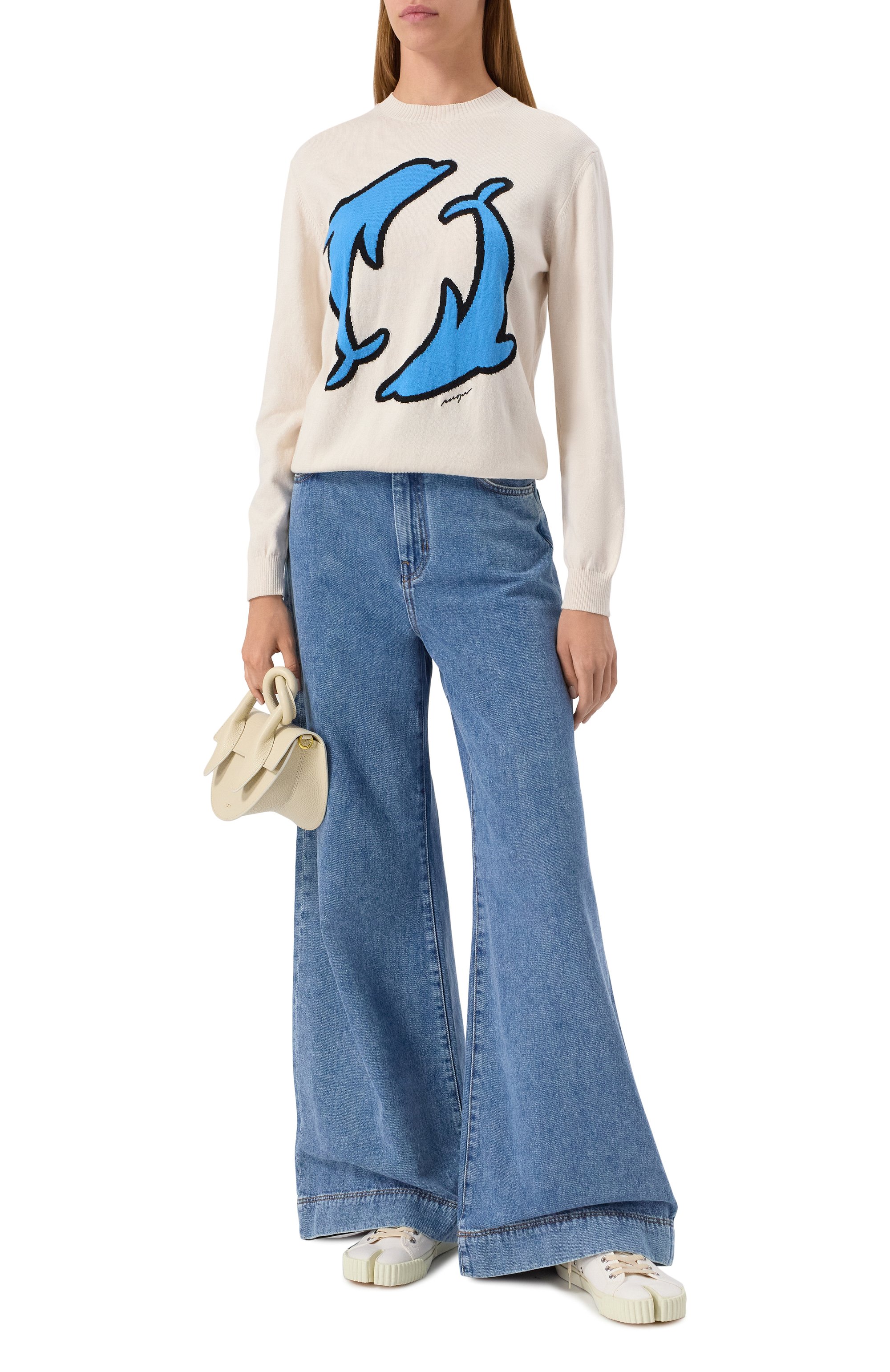 Хлопковый пуловер MSGM, арт. 3841MDM213/257282, фото 2