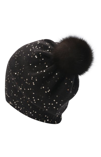 Шапка с помпоном из меха соболя BLACK SABLE, арт. BS-005CP5, фото 3