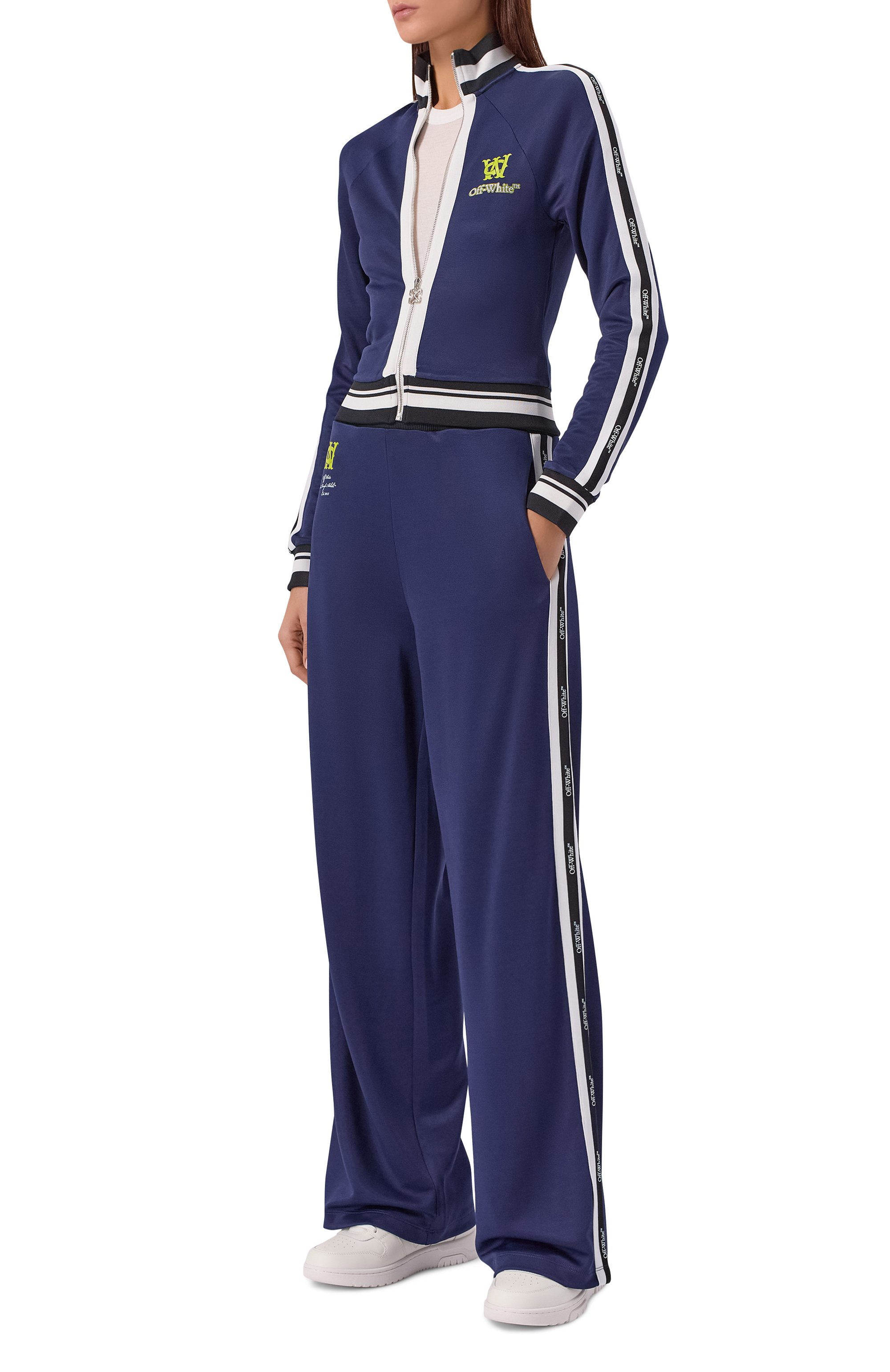 Кожаные кеды out of office OFF-WHITE, арт. 0WIA259C99LEA008, фото 3