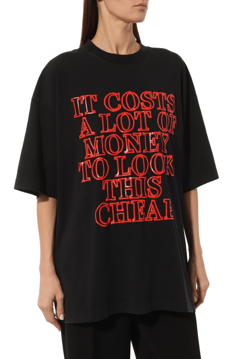 Хлопковая футболка VETEMENTS, арт. UE64TR180B, фото 1