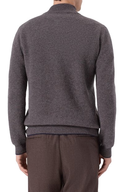 Кашемировый джемпер ANDREA CAMPAGNA коричневого цвета по цене 128500 руб., арт. WU26WS310-07-FWS263, фото 4 Кашемировый джемпер ANDREA CAMPAGNA, арт. WU26WS310-07-FWS263, фото 4