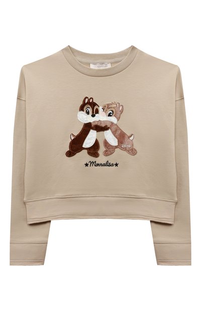 Хлопковый свитшот MONNALISA, арт. 190610, фото 1