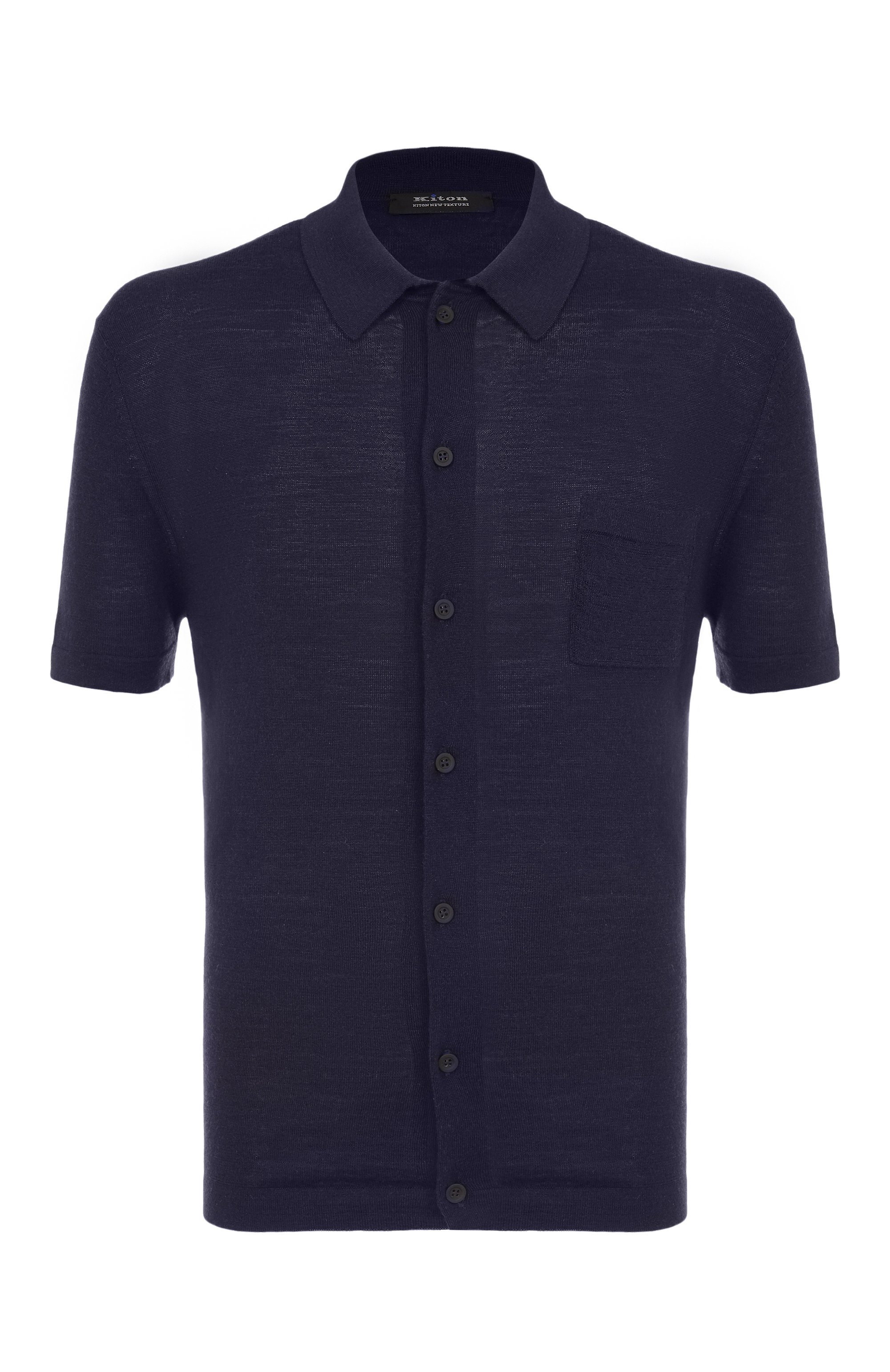 Рубашка из шерсти и шелка KITON, арт. UMM059505, фото 1