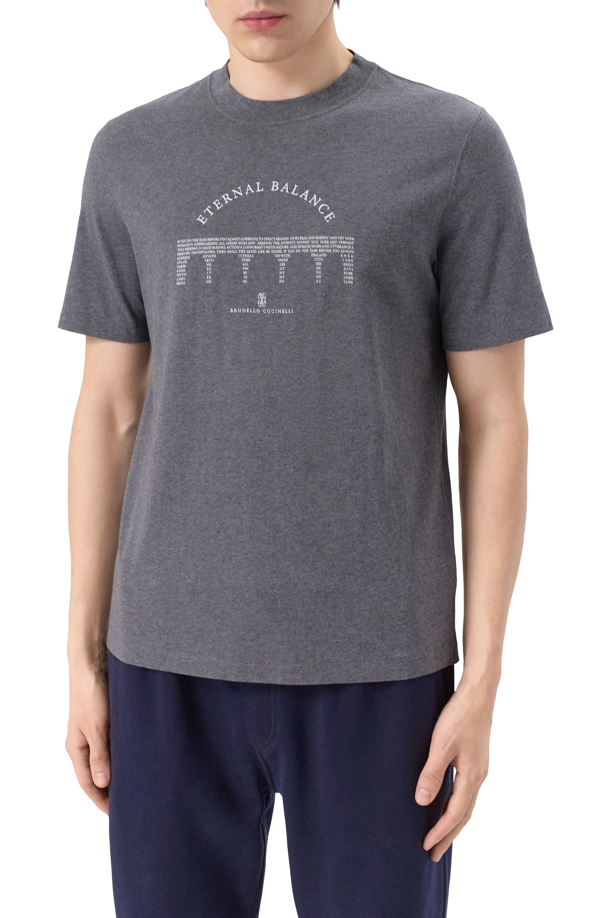 Хлопковая футболка BRUNELLO CUCINELLI, арт. M0B138413, фото 3