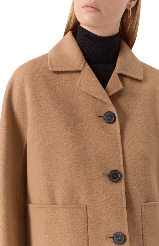 Шерстяная куртка Weekend Max Mara SALE Бежевый  SALE Фото 5