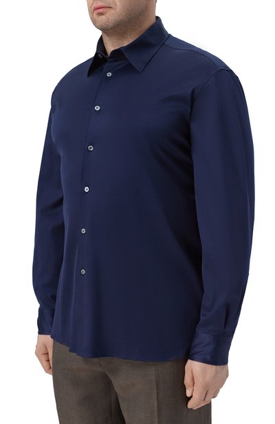 Хлопковая рубашка ZILLI, арт. ZSSH20M0100V00000_001, фото 3