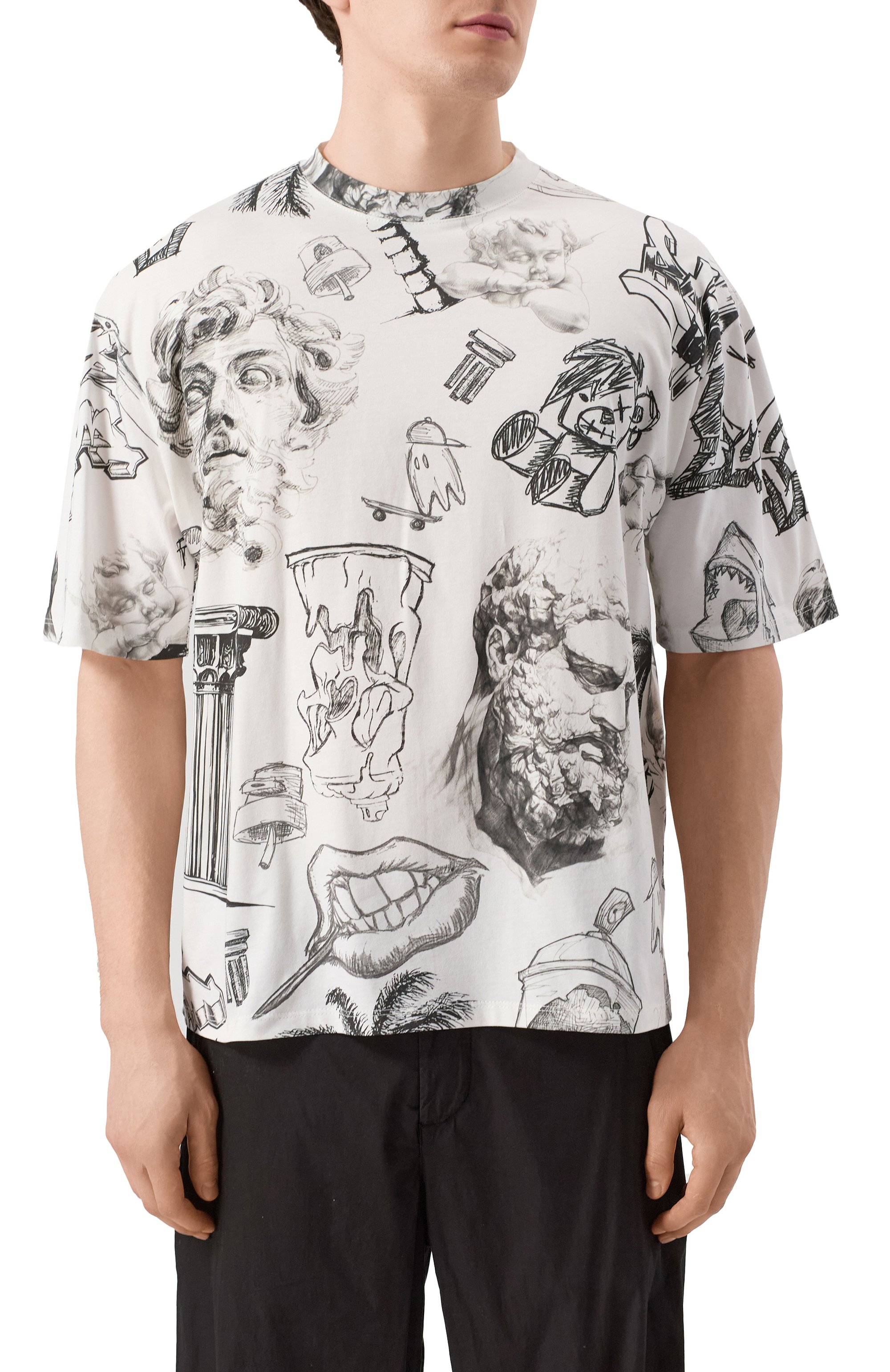 Хлопковая футболка DIEGO VENTURINO, арт. DVTS0A0, фото 3