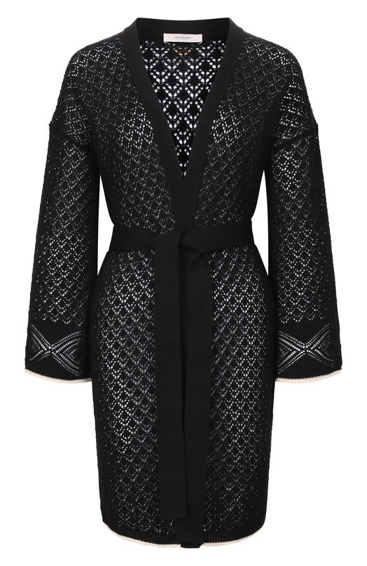 Хлопковый кардиган Agnona KR11038E/7C080PE Чёрный KR11038E/7C080PE