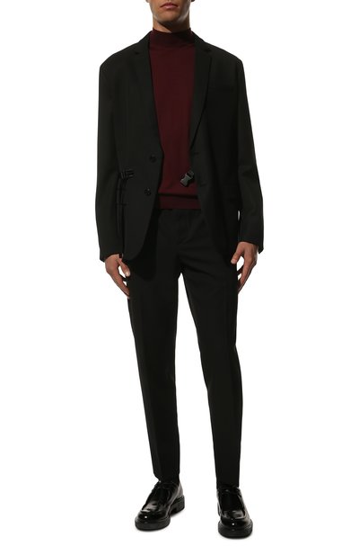 Шерстяная водолазка PRADA бордового цвета по цене 115000 руб., арт. UMR505-1ZLE-F0007-212, фото 2 Шерстяная водолазка PRADA, арт. UMR505-1ZLE-F0007-212, фото 2