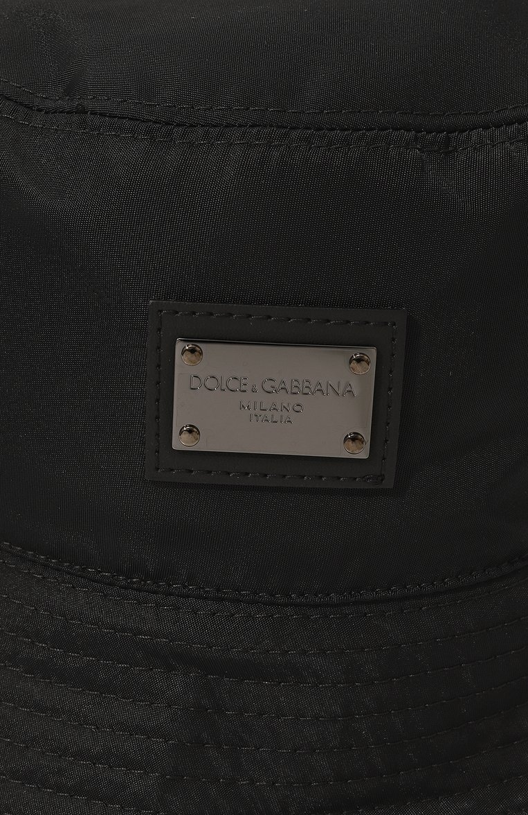 Мужская панама DOLCE & GABBANA черного цвета, арт. GH701A/GF853 | Фото 4 (Материал: Текстиль, Синтетический материал; Нос: Не проставлено)
