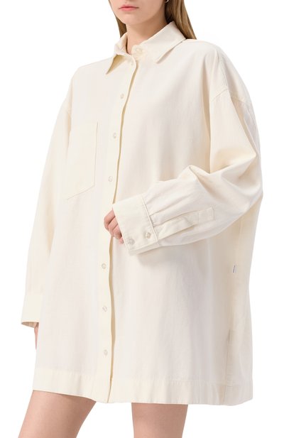 Платье из хлопка и льна 7 FOR ALL MANKIND, арт. 7U015X10LNI, фото 3