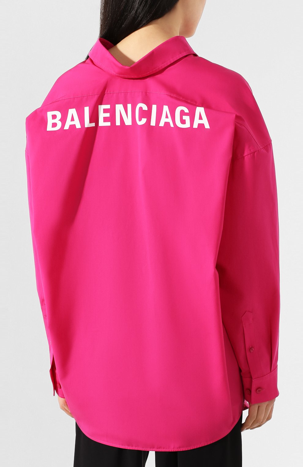 Хлопковая рубашка BALENCIAGA, арт. 622050/TIM40, фото 4