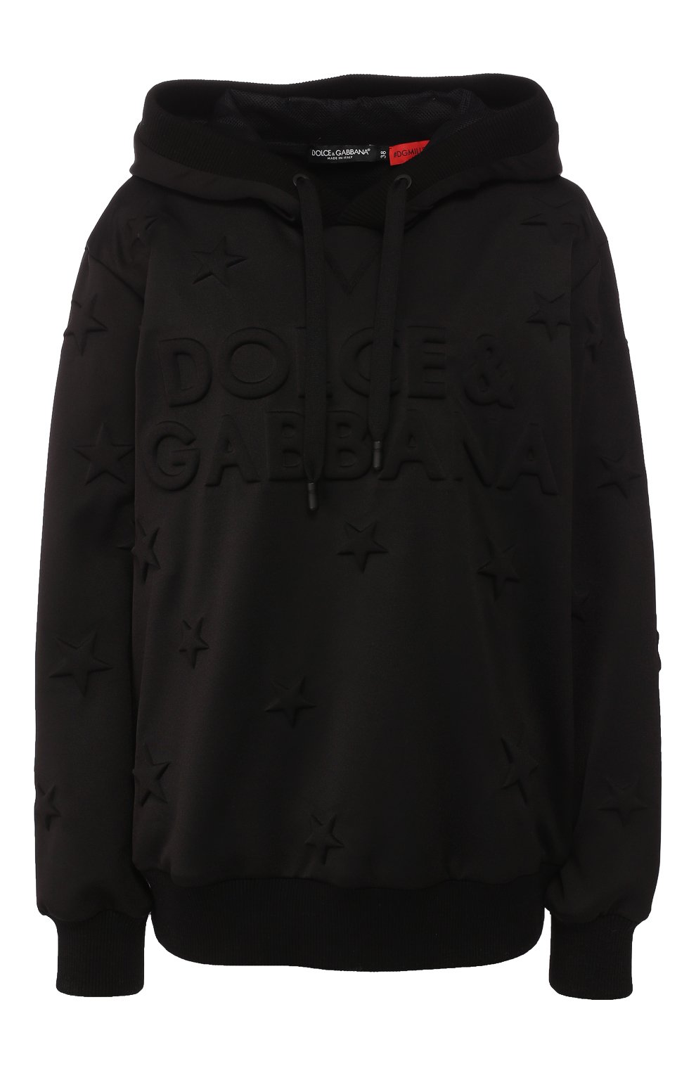 Худи DOLCE & GABBANA черного цвета по цене 133000 руб., арт. F9G80T/HUMD6, фото 1 Худи DOLCE & GABBANA, арт. F9G80T/HUMD6, фото 1
