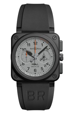 Мужские часы rafale BELL & ROSS бесцветного цвета, арт. BR0394-RAFALE-CE | Фото 1 (Цвет циферблата: Серый; Механизм: Автомат; Региональные ограничения белый список (Axapta Mercury): Не проставлено; Нос: Не проставлено; Ограничения доставки: m-style)