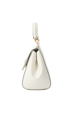Женская сумка sicily small DOLCE & GABBANA белого цвета, арт. BB9003_BE9003_BI9003/A1001_1_ | Фото 4 (Материал сплава: Проставлено; Материал: Натуральная кожа; Драгоценные камни: Проставлено; Ремень/цепочка: На ремешке; Сумки-технические: Сумки top-handle; Размер: small)