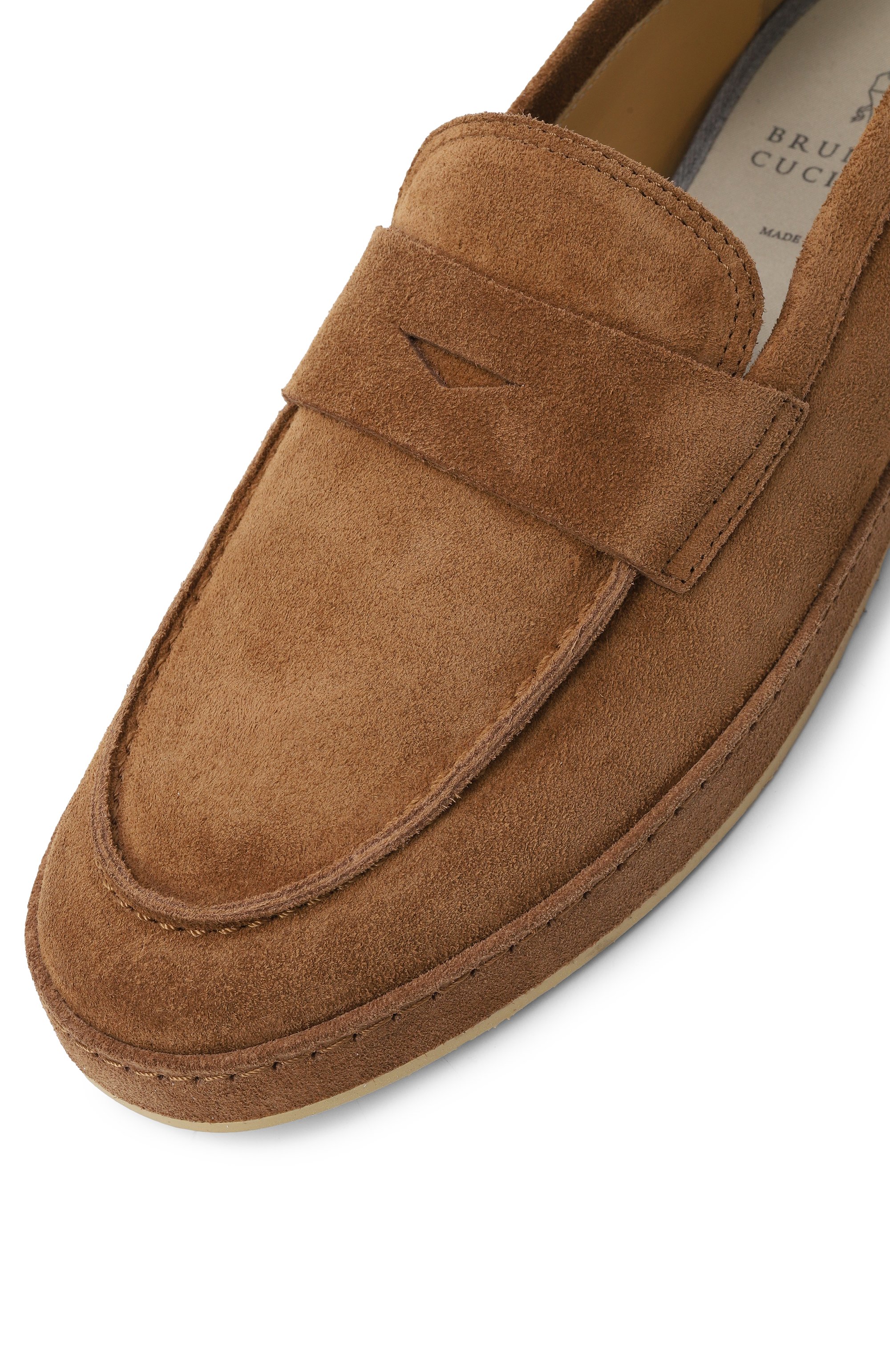 Замшевые пенни-лоферы BRUNELLO CUCINELLI, арт. MPUSISS725, фото 7